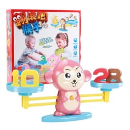image-Puppy Monkey Pig Scale Balance Game Educational Children's Toy