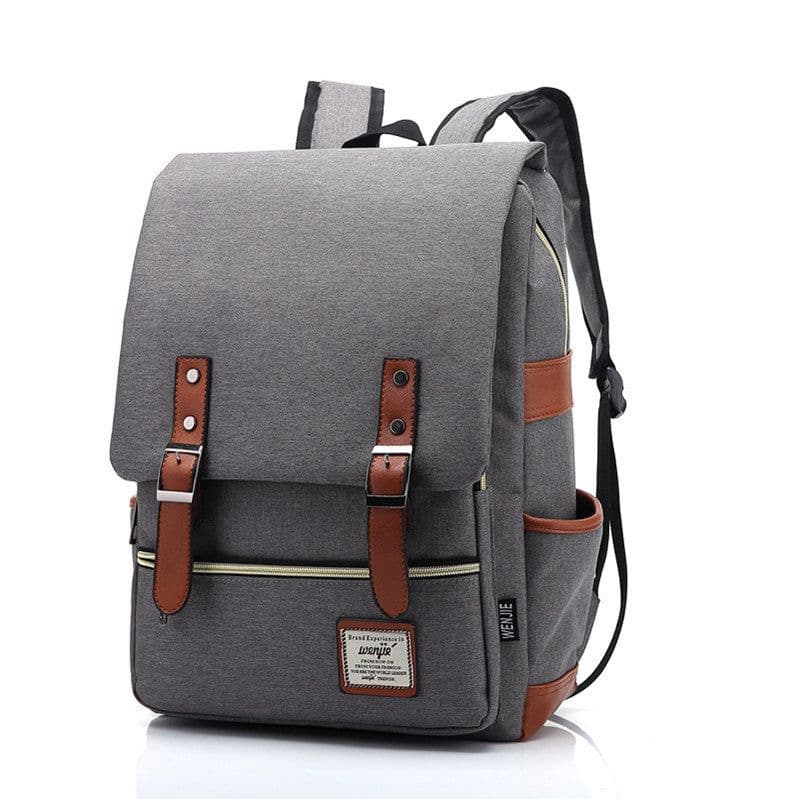 image-Wenjie 14" Canvas Travel Backpack 56-75L Unisex Oxford Cloth