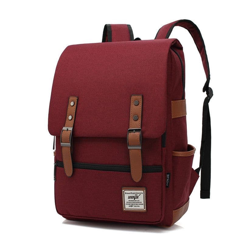 image-Wenjie 14" Canvas Travel Backpack 56-75L Unisex Oxford Cloth