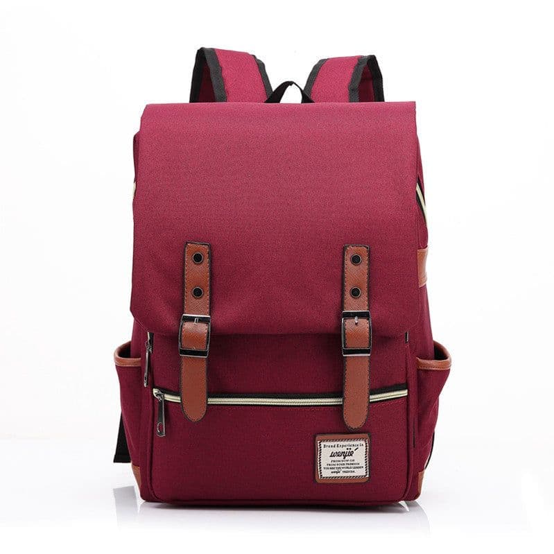 image-Wenjie 14" Canvas Travel Backpack 56-75L Unisex Oxford Cloth