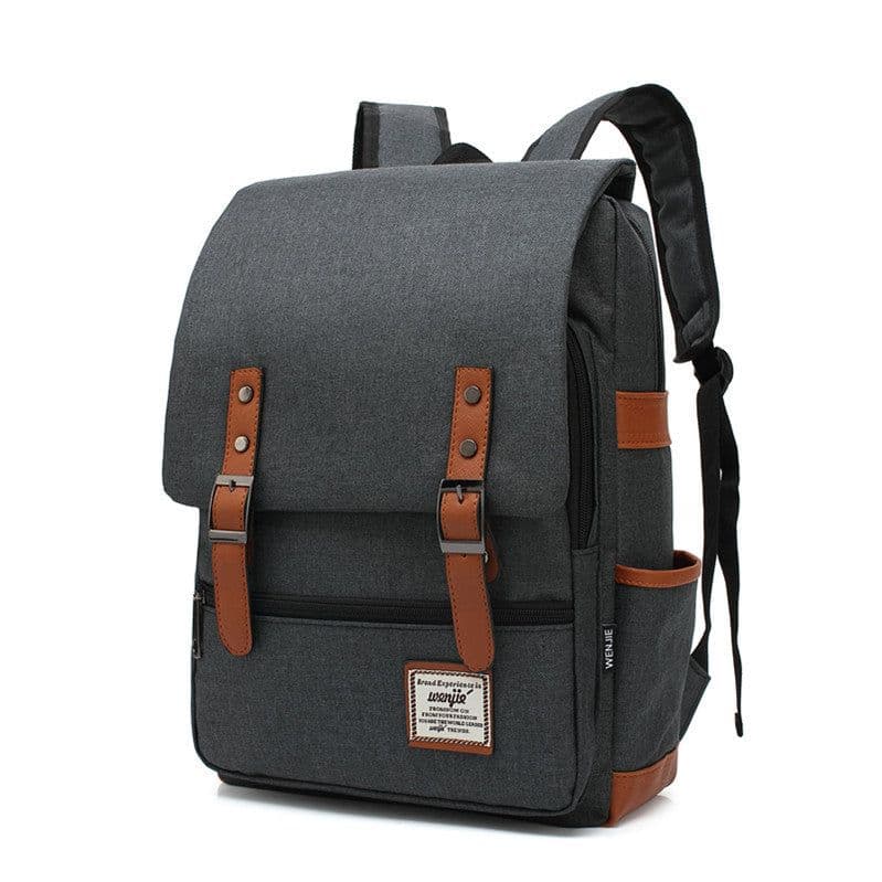 image-Wenjie 14" Canvas Travel Backpack 56-75L Unisex Oxford Cloth