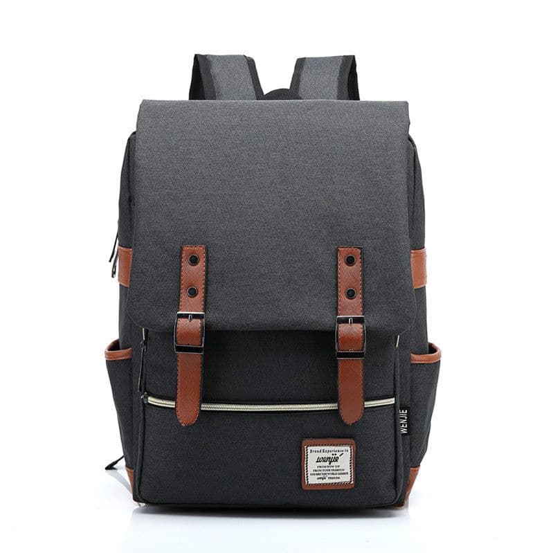 image-Wenjie 14" Canvas Travel Backpack 56-75L Unisex Oxford Cloth