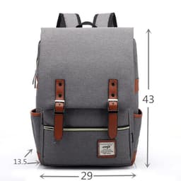 image-Wenjie 14" Canvas Travel Backpack 56-75L Unisex Oxford Cloth