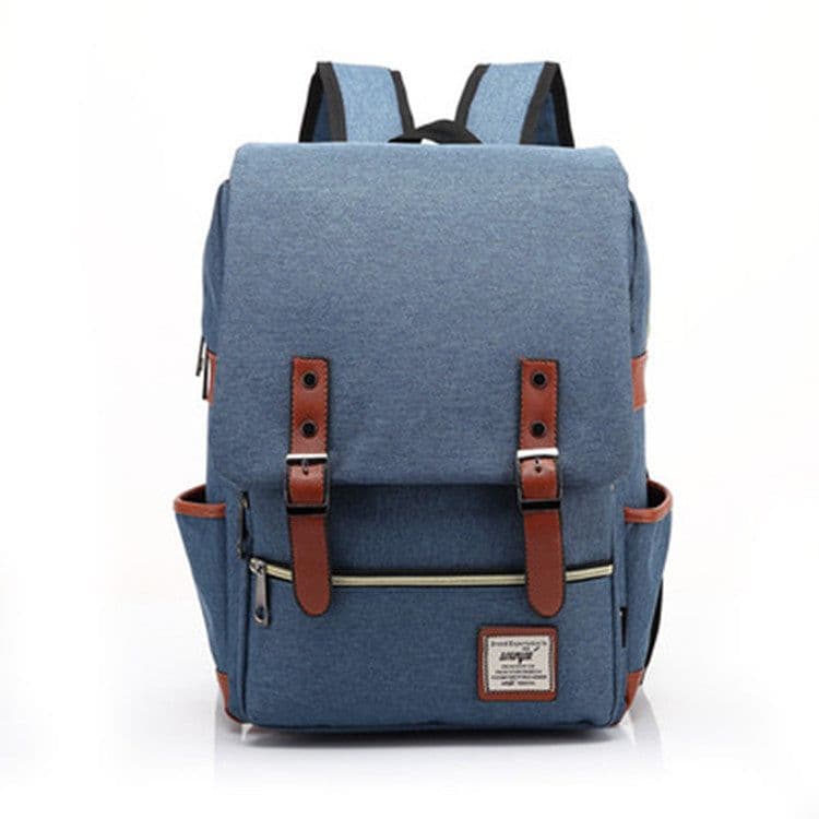image-Wenjie 14" Canvas Travel Backpack 56-75L Unisex Oxford Cloth