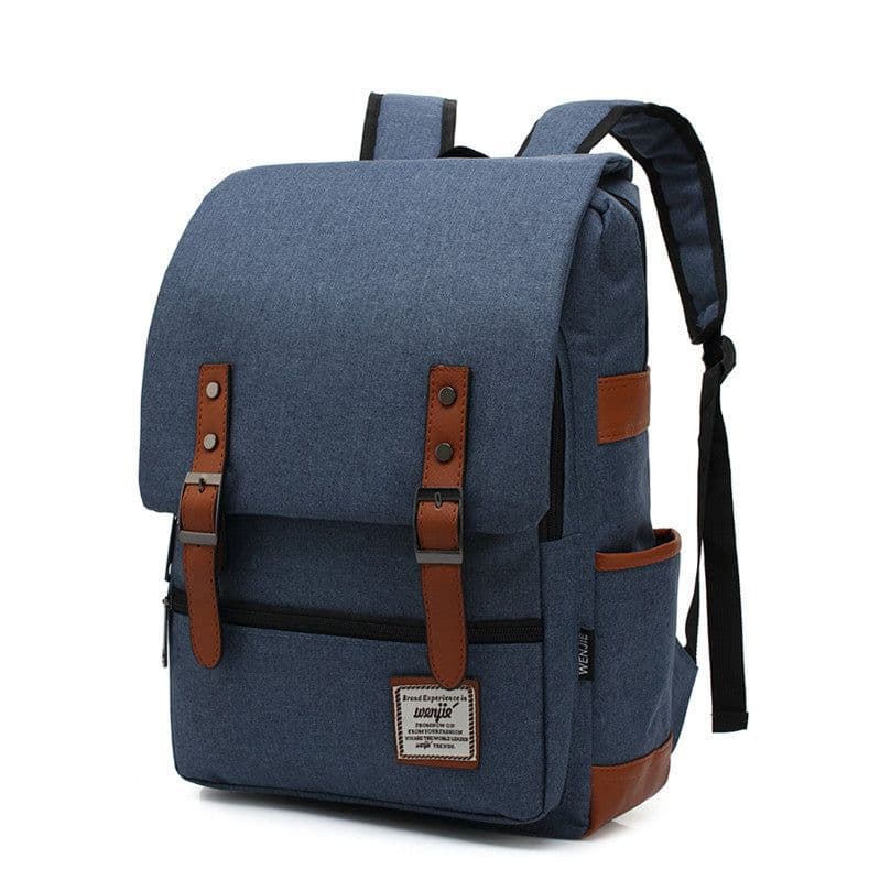 image-Wenjie 14" Canvas Travel Backpack 56-75L Unisex Oxford Cloth