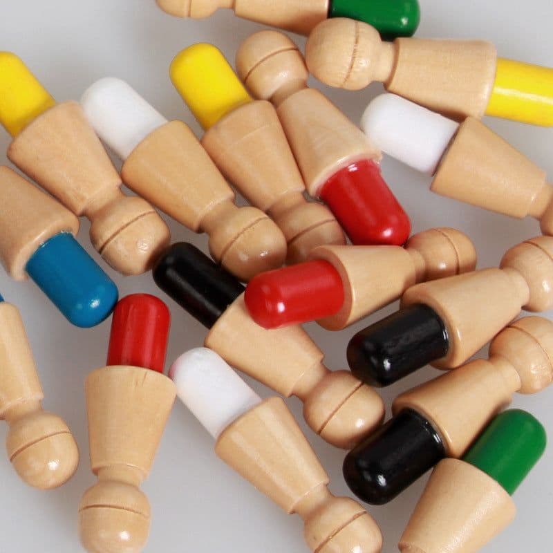 image-Wooden Memory Chess Logic Training Puzzle Educational Toy Ages 7-14