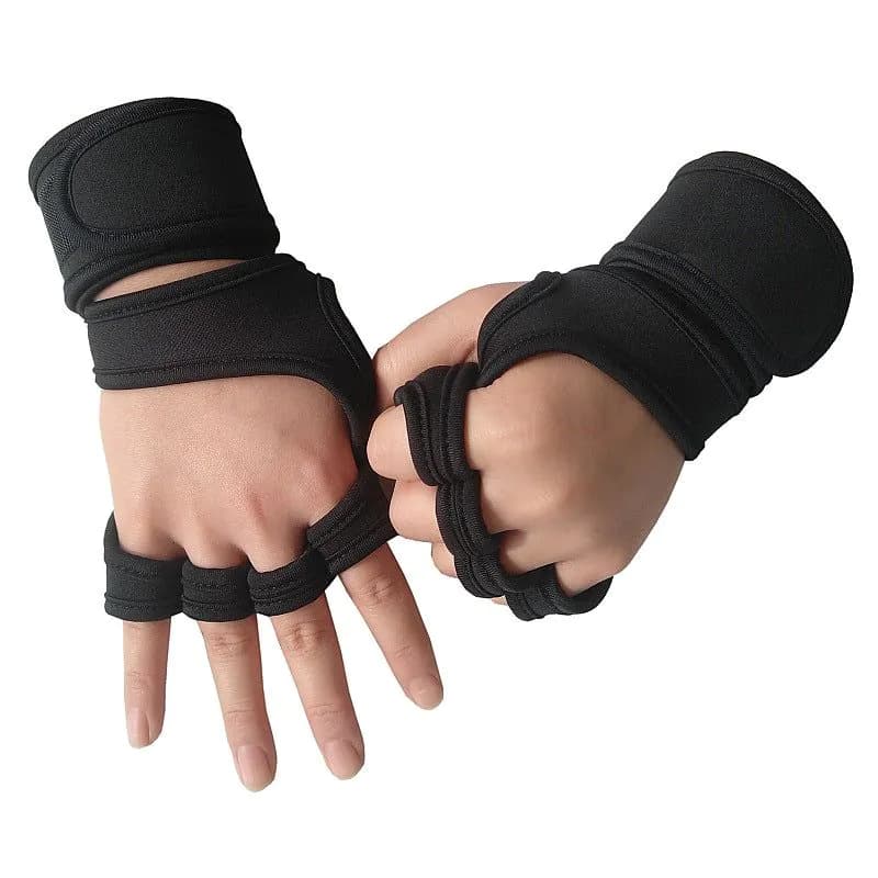 image-Neoprene Half Finger Fitness Gloves Weightlifting Wrist Support