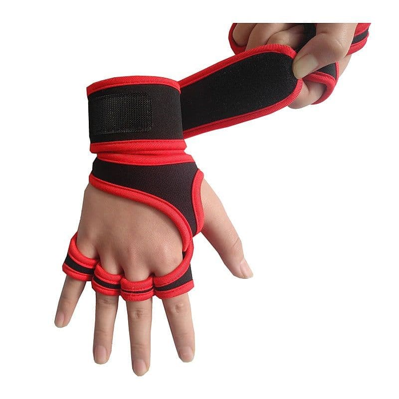 image-Neoprene Half Finger Fitness Gloves Weightlifting Wrist Support