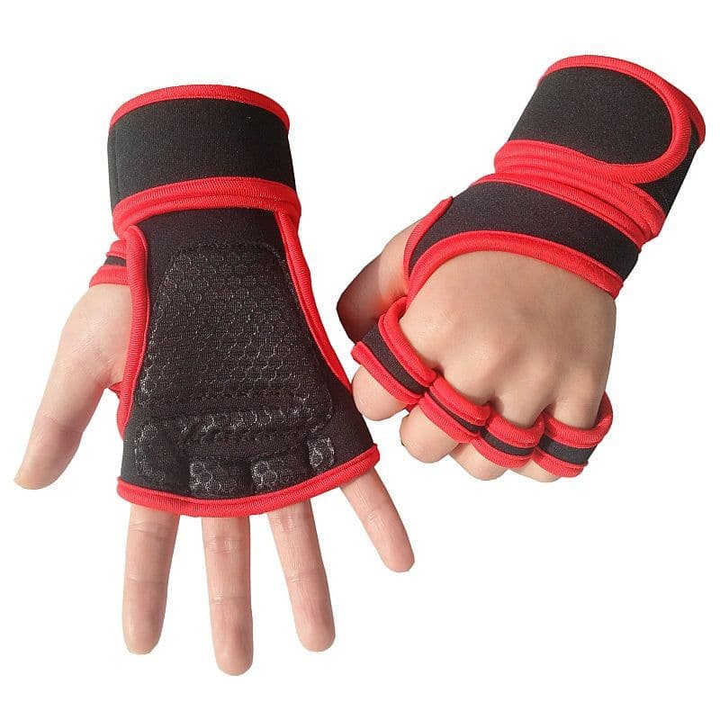 image-Neoprene Half Finger Fitness Gloves Weightlifting Wrist Support