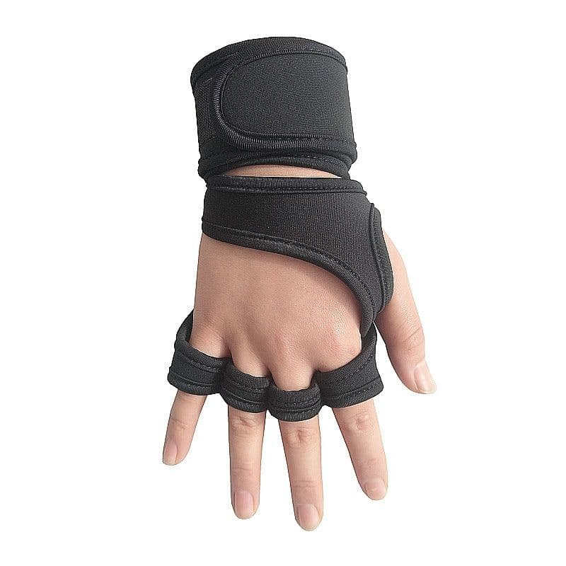 image-Neoprene Half Finger Fitness Gloves Weightlifting Wrist Support