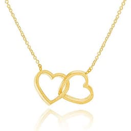 image-Stainless Steel Heart Pendant Necklace Unisex Water Wave Chain N00128