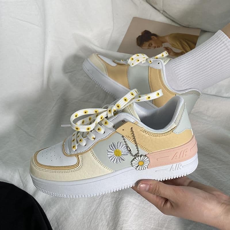 image-Women's Air Force One Daisy Cream Macaron Sports Casual Shoes