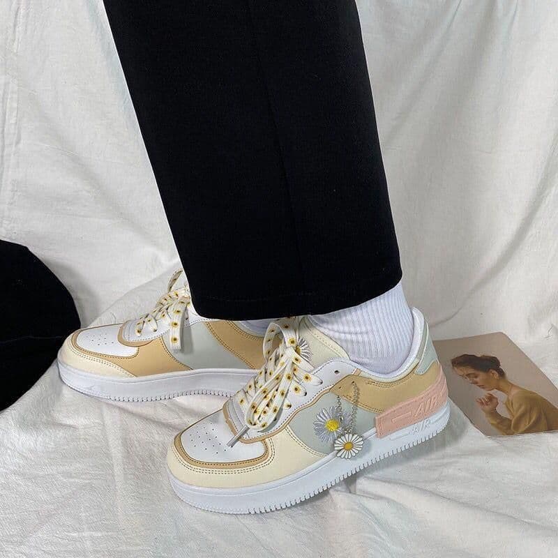 image-Women's Air Force One Daisy Cream Macaron Sports Casual Shoes