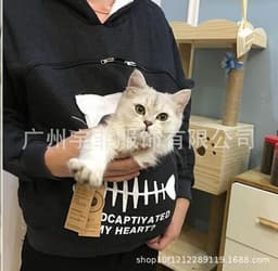 image-Women's Cat Print Hooded Sweater Long Sleeve Fleece Top