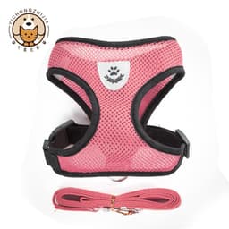 image-Dog Vest Harness Leash Orange XL Pet Chest Strap