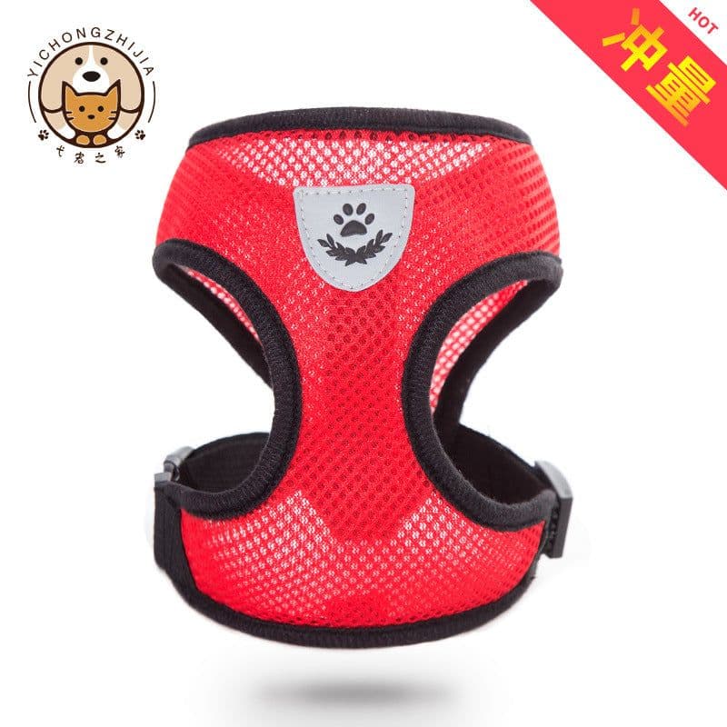 image-Dog Vest Harness Leash Orange XL Pet Chest Strap