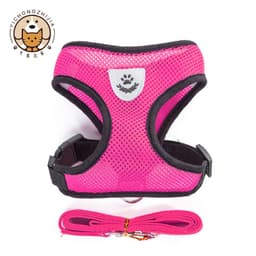 image-Dog Vest Harness Leash Orange XL Pet Chest Strap