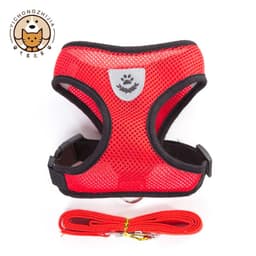 image-Dog Vest Harness Leash Orange XL Pet Chest Strap