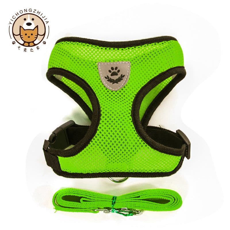 image-Dog Vest Harness Leash Orange XL Pet Chest Strap