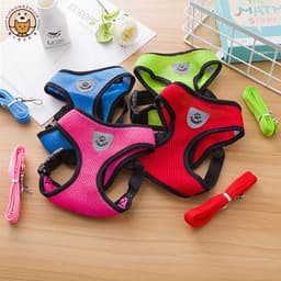 image-Dog Vest Harness Leash Orange XL Pet Chest Strap
