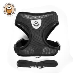 image-Dog Vest Harness Leash Orange XL Pet Chest Strap