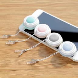 image-Komozi Round Silicone Phone Screen Wipe Cleaning Tool Pendant