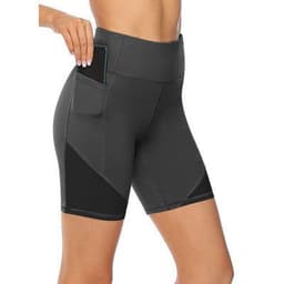 image-COCI High-Waist Quick-Drying Yoga Shorts Women Polyester