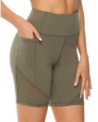 image-COCI High-Waist Quick-Drying Yoga Shorts Women Polyester