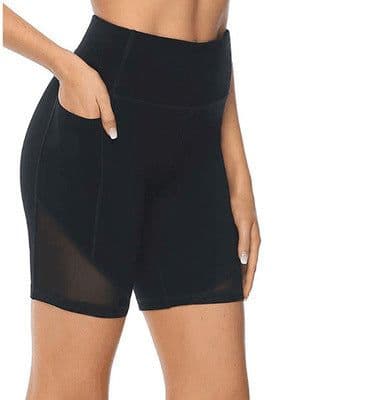 image-COCI High-Waist Quick-Drying Yoga Shorts Women Polyester