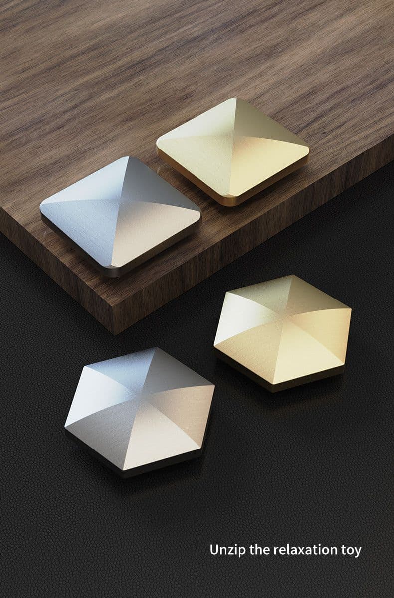 image-Flipo Desktop Kinetic Spinning Top Toy Stainless Steel