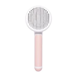 image-Pet Self-Cleaning Slicker Brush Stainless Steel Comb for Dogs Cats