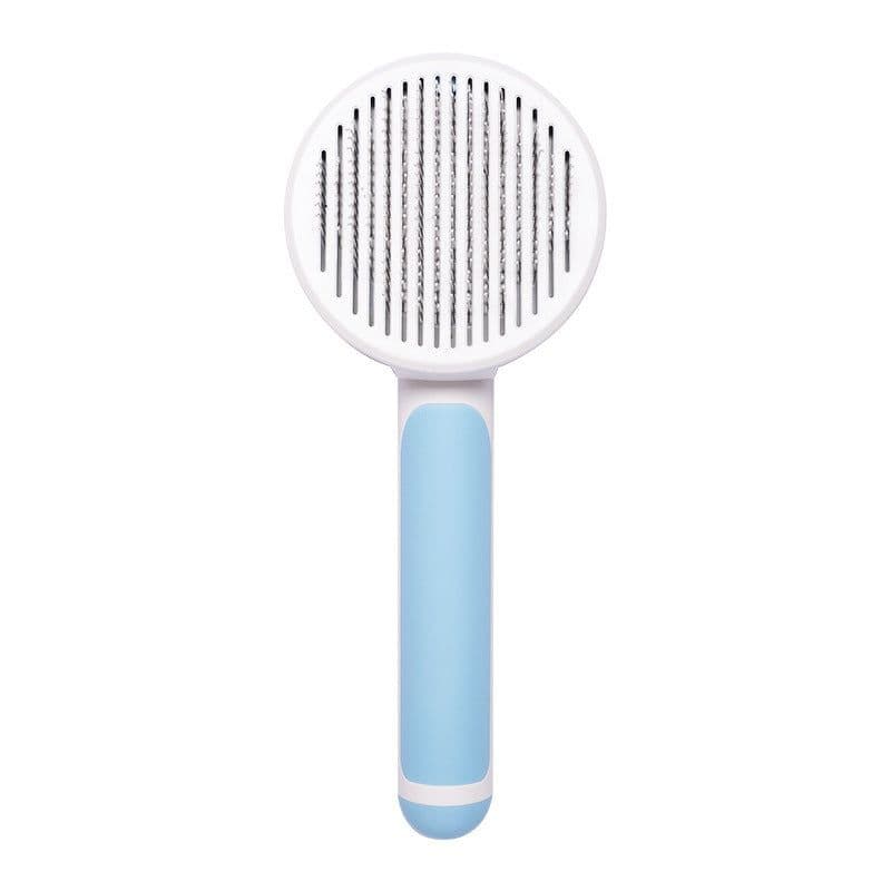 image-Pet Self-Cleaning Slicker Brush Stainless Steel Comb for Dogs Cats