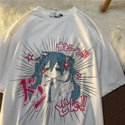 image-HOOK ON YOU Geometric Print T-Shirt Unisex Casual Short Sleeve