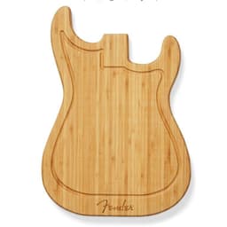 image-Bamboo Guitar-Shaped Chopping Board 40x29cm Double-Sided