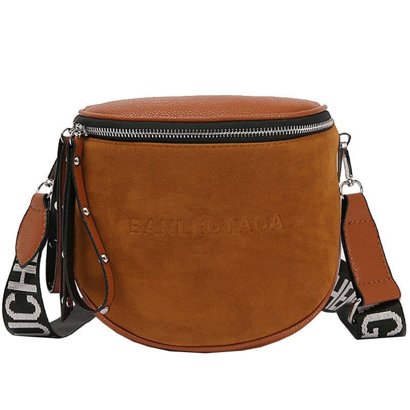 image-yllgarbo Women's Matte PU Leather Crossbody Saddle Bag Gray