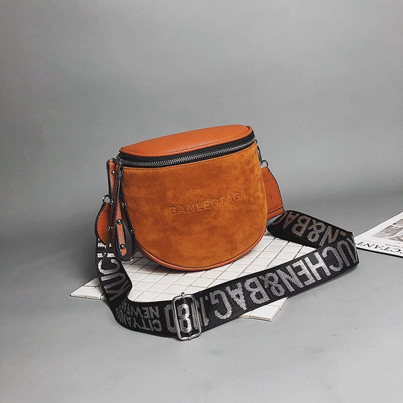 image-yllgarbo Women's Matte PU Leather Crossbody Saddle Bag Gray