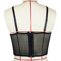 image-Women's Lace Cami Corset Top with Underwire Support