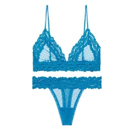 image-Sexy Beauty Back Bralette Set Triangle Cup Wireless Soft Bra