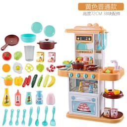 image-Baby Valley Girls Simulation Kitchen Toy Set with Spray 43-Piece