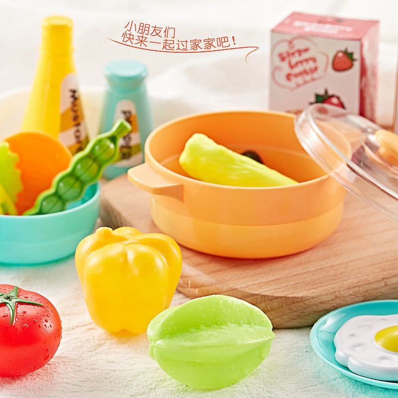 image-Baby Valley Girls Simulation Kitchen Toy Set with Spray 43-Piece