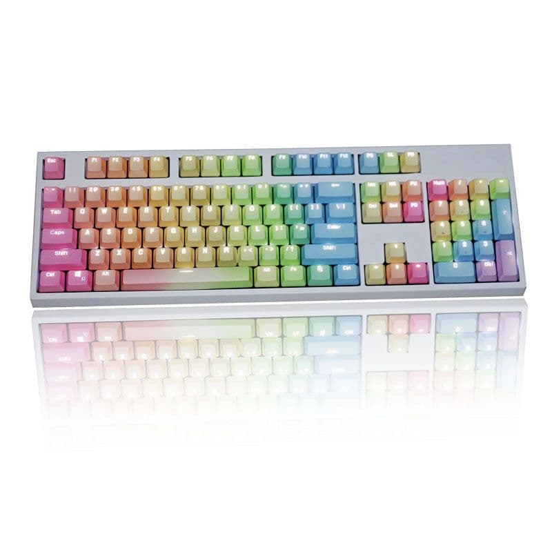 image-JR-JIANMAO PBT Keycaps 104-Key Transparent Dye-Sublimated USB