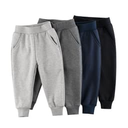 image-27kids Unisex Cotton Blend Jogger Pants Grey 140cm Kids 3-8Y