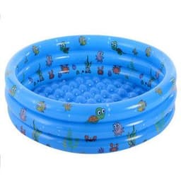 image-Intime Inflatable Baby Pool Round PVC 3-Ring with Air Pump