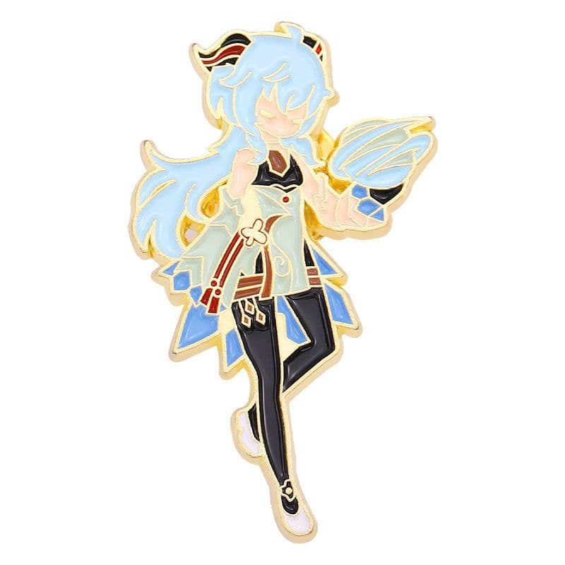 image-Yuanshen Cartoon Character Metal Brooch Pin Badge