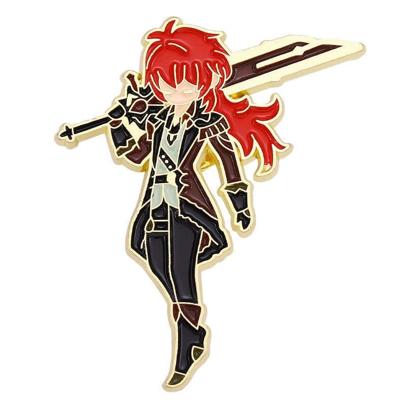image-Yuanshen Cartoon Character Metal Brooch Pin Badge