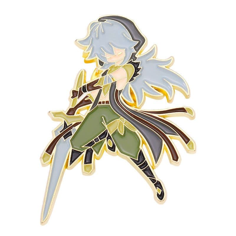 image-Yuanshen Cartoon Character Metal Brooch Pin Badge
