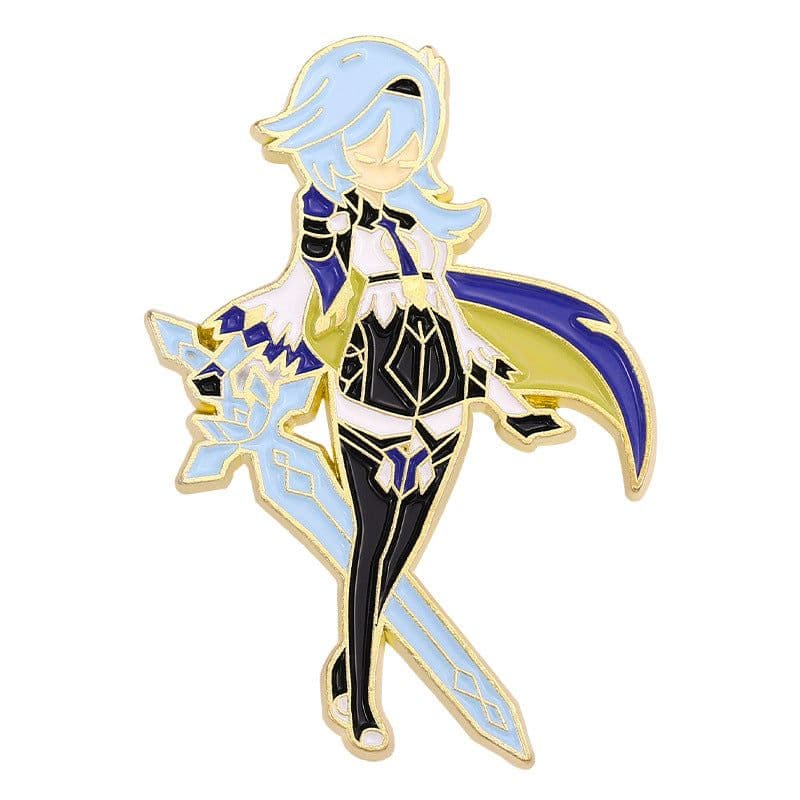 image-Yuanshen Cartoon Character Metal Brooch Pin Badge
