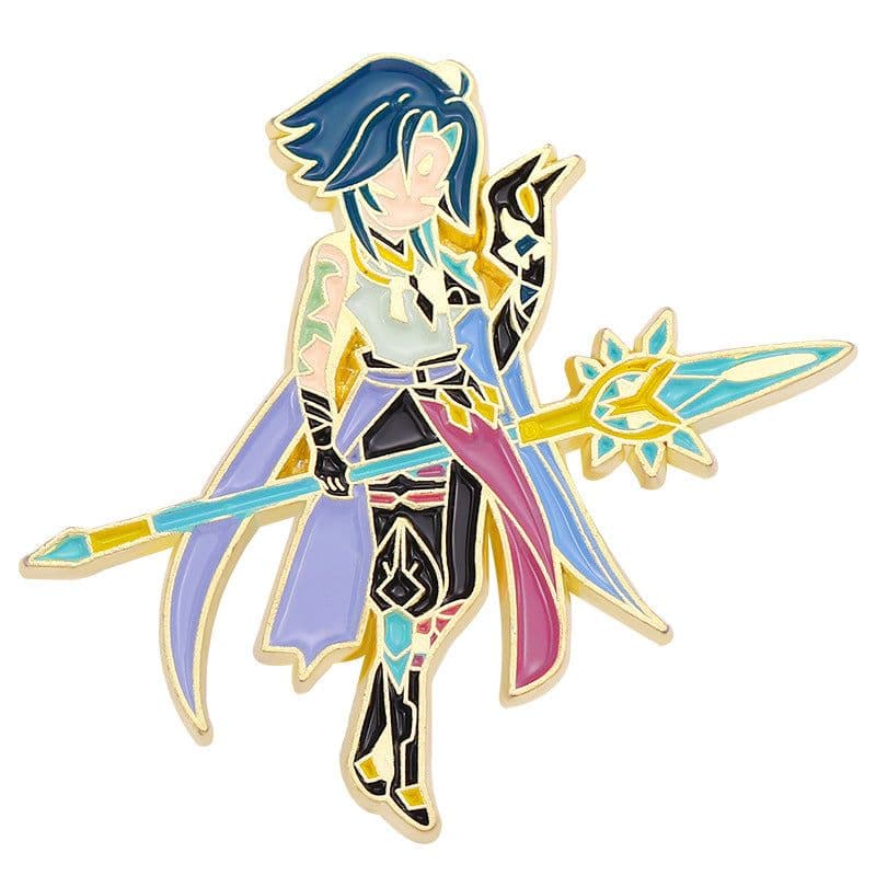 image-Yuanshen Cartoon Character Metal Brooch Pin Badge