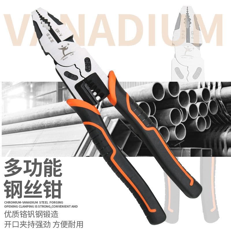 image-Wire Stripping Crimping Pliers Multifunctional