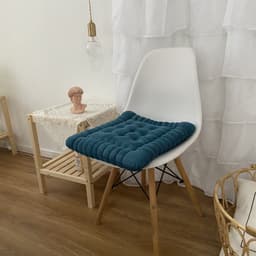 image-Corduroy Chair Cushion 40x42cm Solid Color Floor Mat Restaurant Office